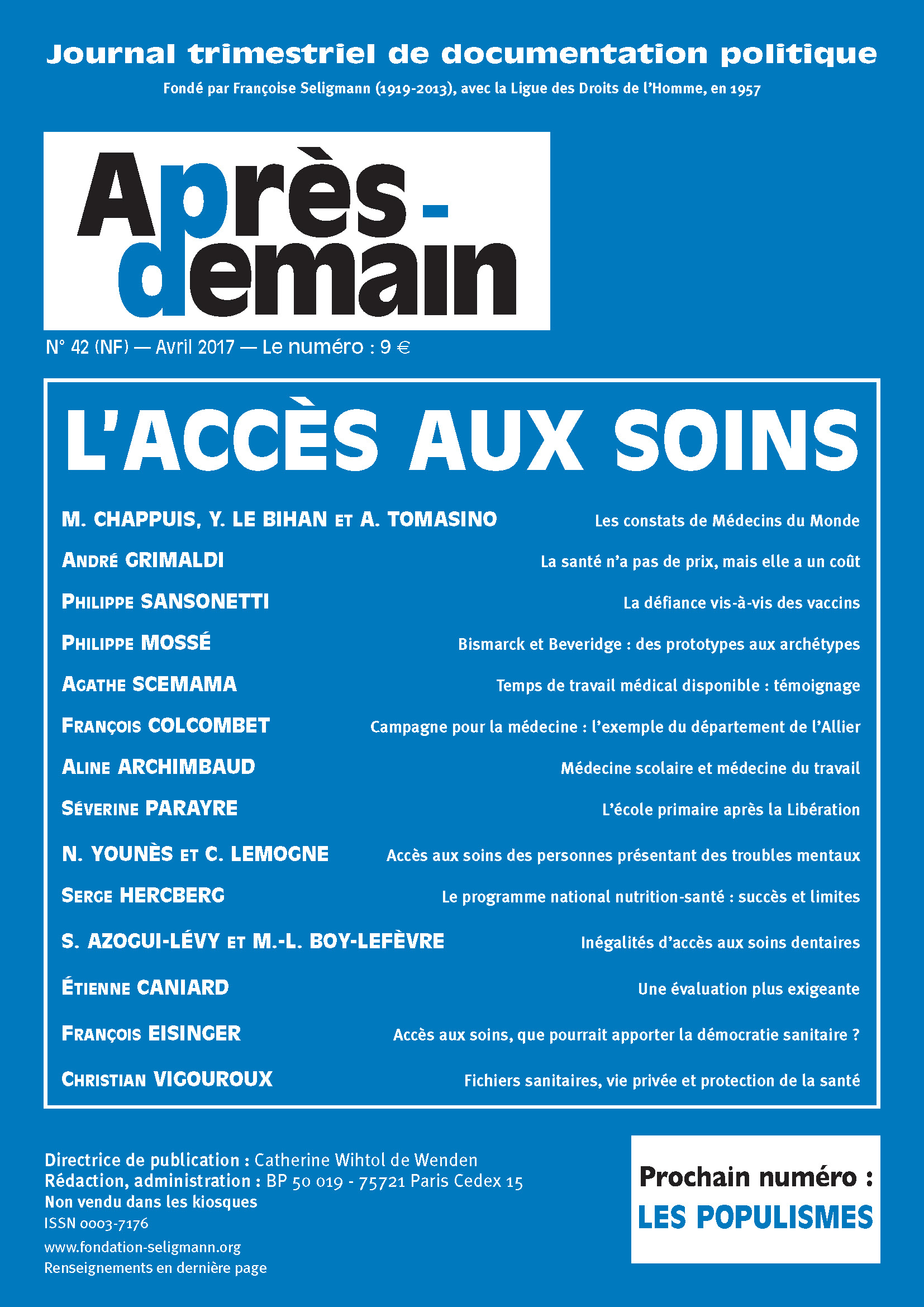 Revue Apr&egrave;s-Demain